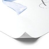 Affiche de bienvenue de Fête des mariées Blue Coqu (Coin)