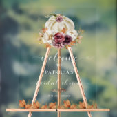 Affiche de bienvenue de Fête des mariées citrouill (Neutre)