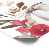 Affiche de bienvenue de Fête des mariées citrouill (Coin)