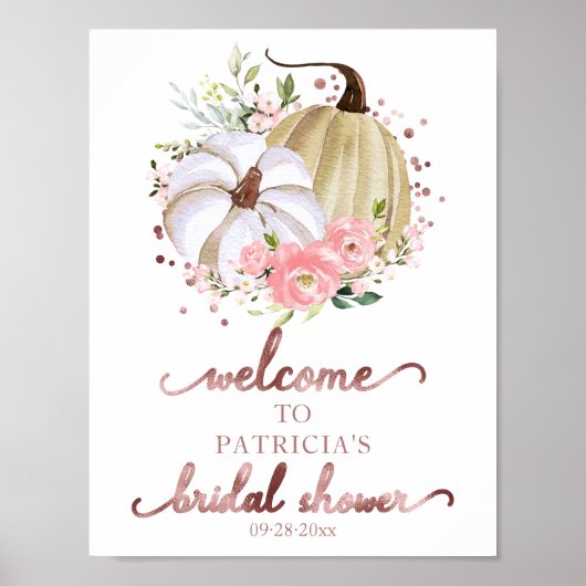 Affiche de bienvenue de Fête des mariées d'automne (Devant)