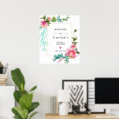 Affiche de bienvenue de Fête des mariées de Boho r (Bureau à domicile)