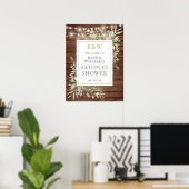 Affiche de bienvenue de Fête des mariées de feuill (Bureau à domicile)