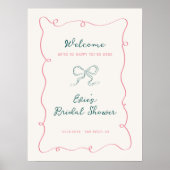 Affiche de bienvenue de Fête des mariées de ruban (Devant)