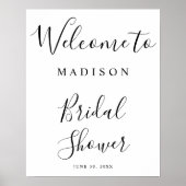 Affiche de bienvenue de Fête des mariées de script (Devant)