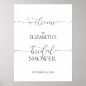 Affiche de bienvenue de Fête des mariées de script (Devant)