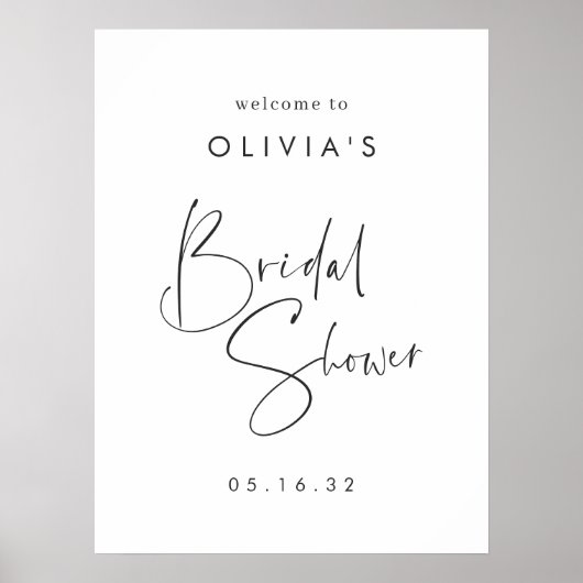 Affiche de bienvenue de Fête des mariées de script (Devant)