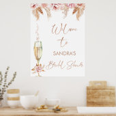 Affiche de bienvenue de Fête des mariées de verre  (Cuisine)