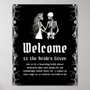 Affiche de bienvenue de Fête des mariées d'Hallowe