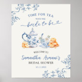 Affiche de bienvenue de Fête des mariées Dusty Blu (Devant)