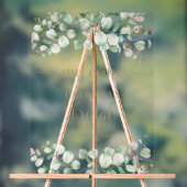 Affiche de bienvenue de Fête des mariées Eucalyptu (Neutre)