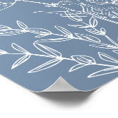 Affiche de bienvenue de Fête des mariées fleur sau (Coin)