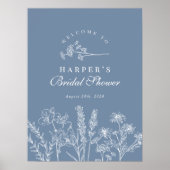 Affiche de bienvenue de Fête des mariées fleur sau (Devant)