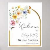 Affiche de bienvenue de Fête des mariées Fleur sau (Devant)