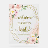 Affiche de bienvenue de Fête des mariées florale (Recto)