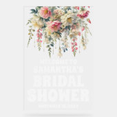 Affiche de bienvenue de Fête des mariées florale e (Recto)