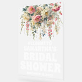 Affiche de bienvenue de Fête des mariées florale e (Angle)