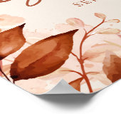 Affiche de bienvenue de Fête des mariées florale r (Coin)