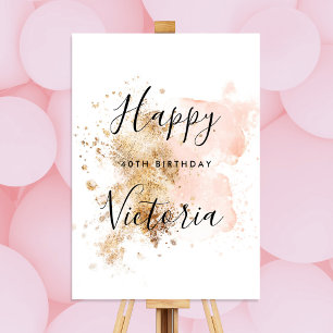 Affiche de bienvenue de fête du 40e anniversaire r