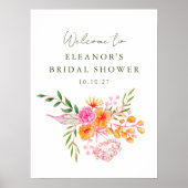 Affiche de bienvenue de Fêtes des mariées florales (Devant)