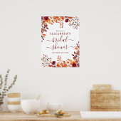 Affiche de bienvenue de Fêtes des mariées florales (Cuisine)