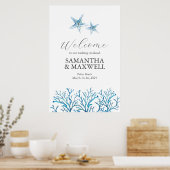 Affiche de bienvenue de fin de semaine de mariage  (Cuisine)