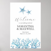 Affiche de bienvenue de fin de semaine de mariage (Devant)