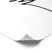 Affiche de bienvenue de graduation photo moderne (Coin)