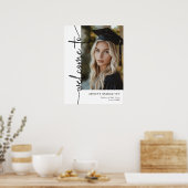 Affiche de bienvenue de graduation photo moderne (Cuisine)
