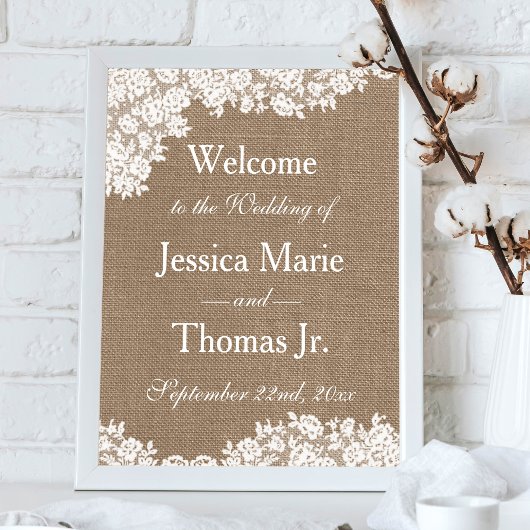 Affiche de bienvenue de la collection Mariage Burl