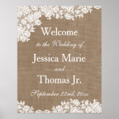 Affiche de bienvenue de la collection Mariage Burl (Devant)