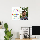 Affiche de bienvenue de la fête de graduation de l (Bureau à domicile)