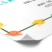 Affiche de bienvenue de la fête de graduation de l (Coin)