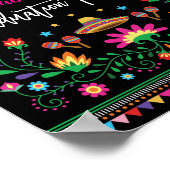 Affiche de bienvenue de la fête de la Fiesta mexic (Coin)