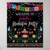 Affiche de bienvenue de la fête de la Fiesta mexic (Devant)