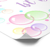 Affiche de bienvenue de la fête des bulles (Coin)