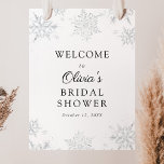 Affiche de bienvenue de la Fête des mariées de flo<br><div class="desc">Bienvenue dans votre wedding shower avec cette belle affiche. Ajoutez le nom du client d'honneur,  la date de la douche et le texte de bienvenue personnalisé en utilisant les champs fournis.</div>