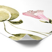 Affiche de bienvenue de la Fête des mariées floral (Coin)