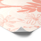 Affiche de bienvenue de la Fête des mariées floral (Coin)