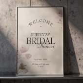 Affiche de bienvenue de la Fête des mariées rose p