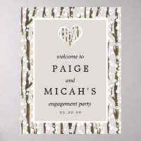 Affiche de bienvenue de la partie de l'engagement 