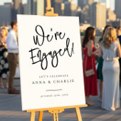 Affiche de bienvenue de la partie de l'engagement 