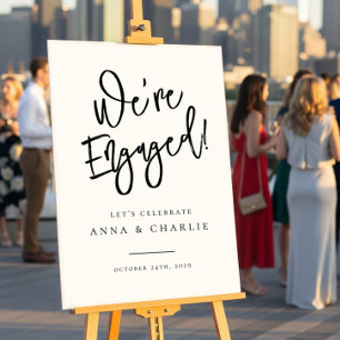 Affiche de bienvenue de la partie de l'engagement 