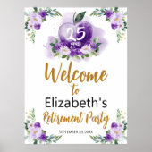 Affiche de bienvenue de la partie de retraite de l (Devant)