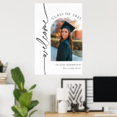 Affiche de bienvenue de la photo du diplôme (Bureau à domicile)