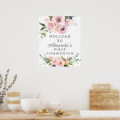 Affiche de bienvenue de la première communion des (Cuisine)