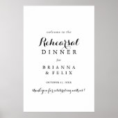 Affiche de bienvenue de la répétition de calligrap (Devant)