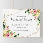 Affiche de bienvenue de la répétition de chute d'o