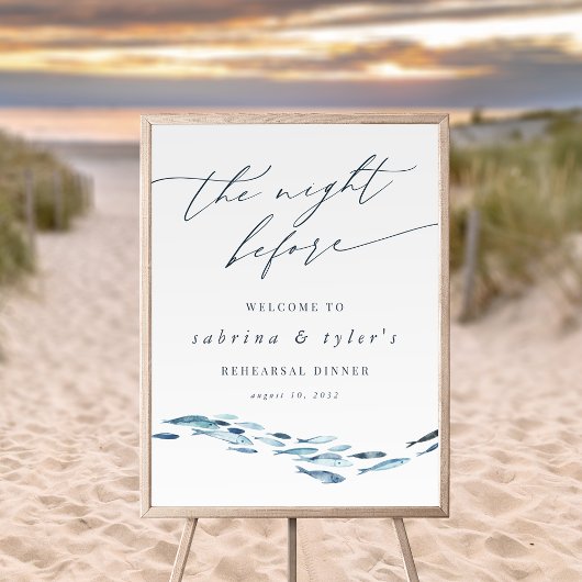 Affiche de bienvenue de la répétition du poisson b