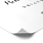 Affiche de bienvenue de la répétition horizontale (Coin)