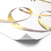 Affiche de bienvenue de la soirée Champagne d'or B (Coin)